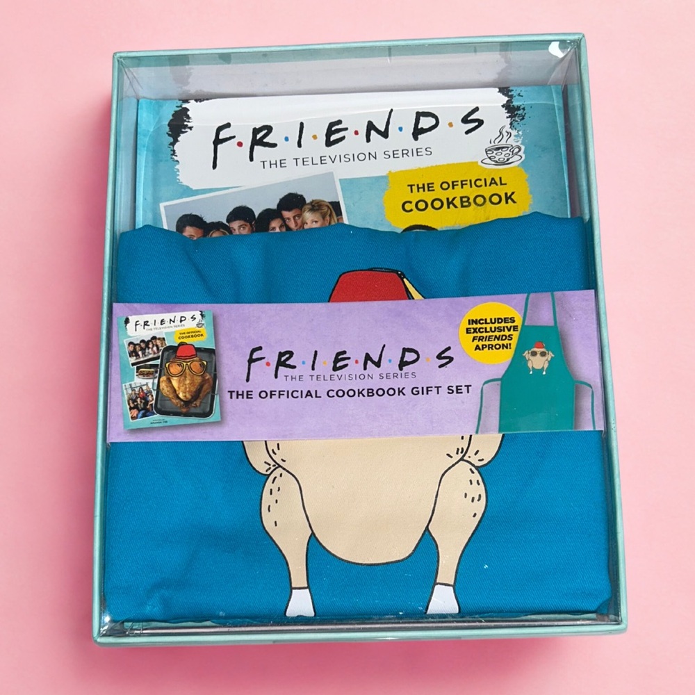 NWOT FRIENDS | Official Cookbook Gift Set w/ Apron | New & Sealed